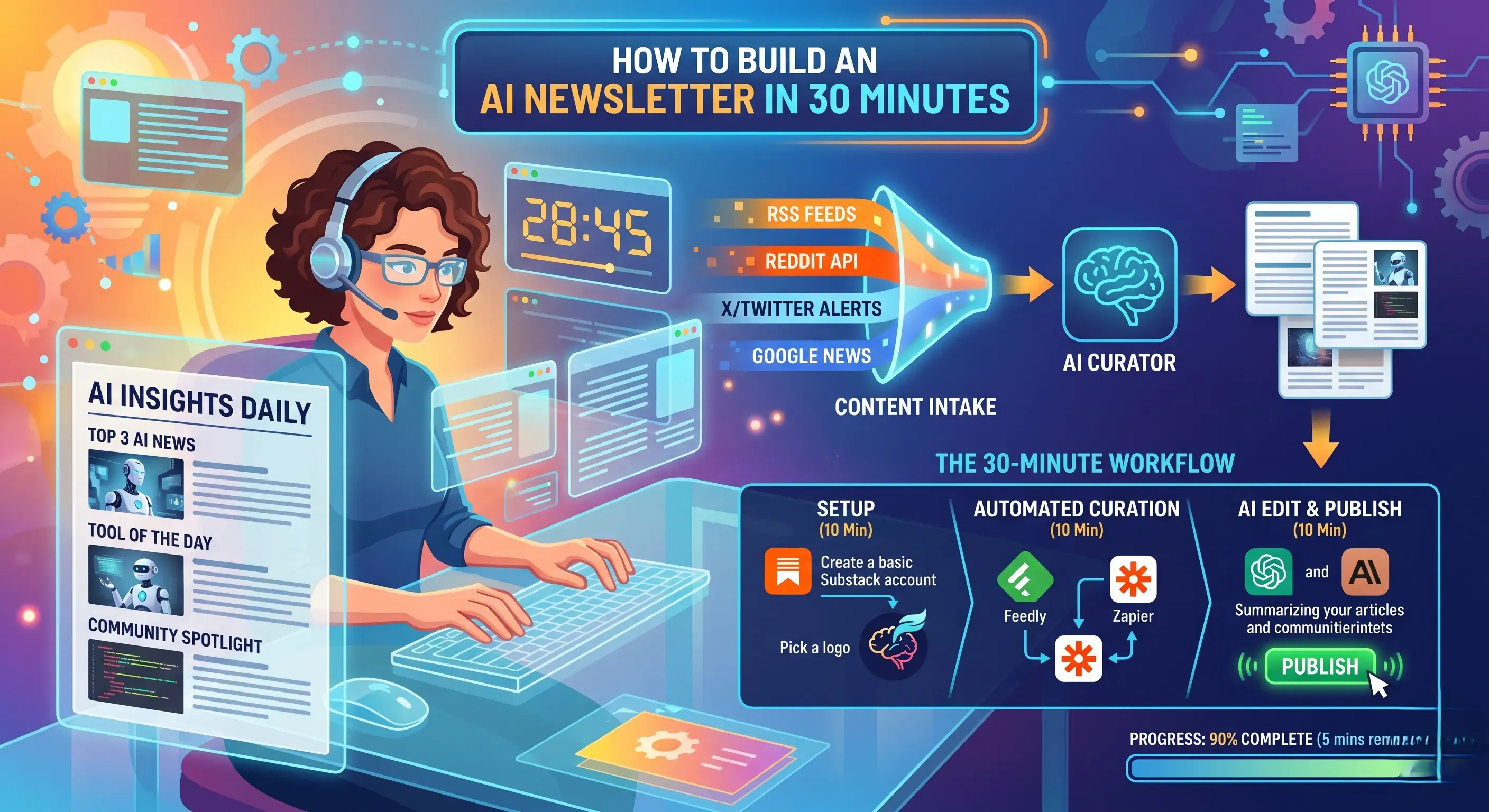 How to Build an AI Newsletter in 30 Minutes