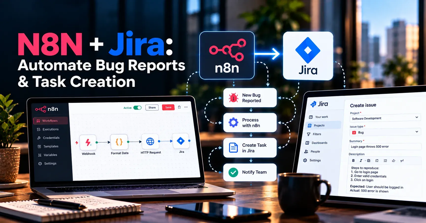 N8N + Jira: Automate Bug Reports & Task Creation